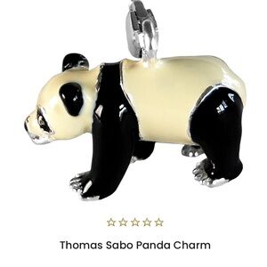 Thomas Sabo Black and Cream Panda Pendant